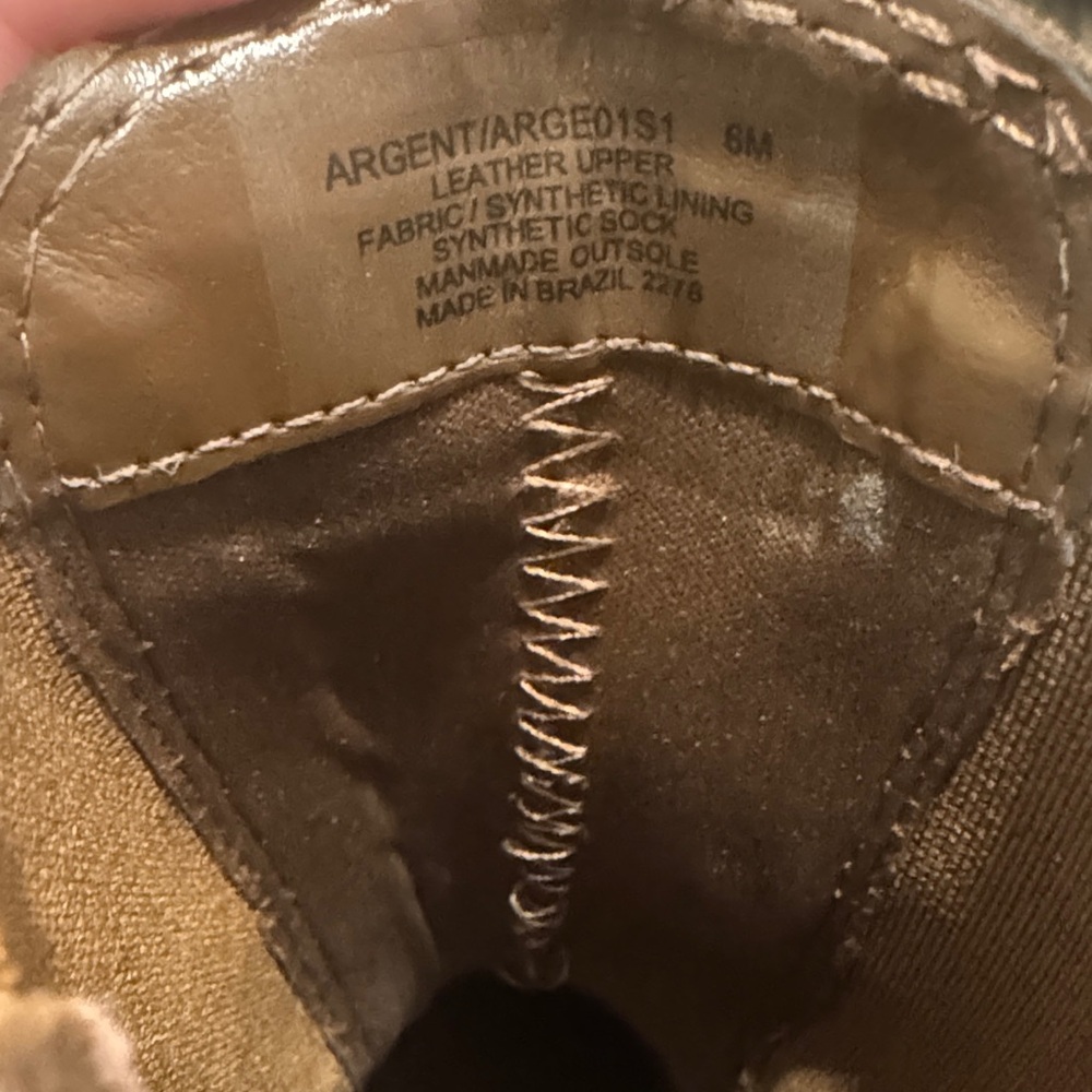 Leather Steve Madden Tan Suede Block Heel Chelsea Boots - Picture 4 of 4